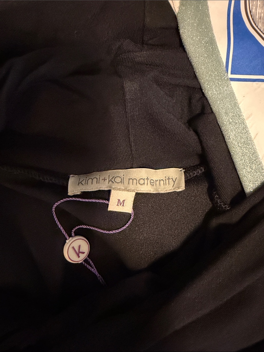 Kimi + Kai Maternity Black Top - Size M